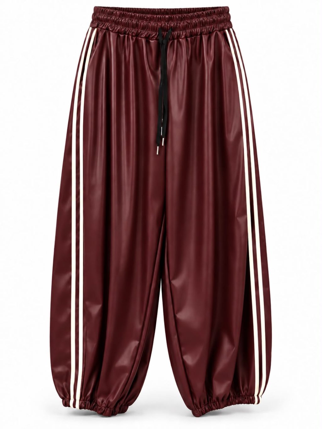 1952 Broek Stripe Balloon Leerlook - Afbeelding 3