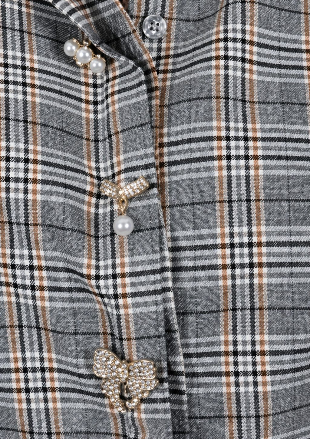 1972 Blouse Ruit Buttons - Afbeelding 2