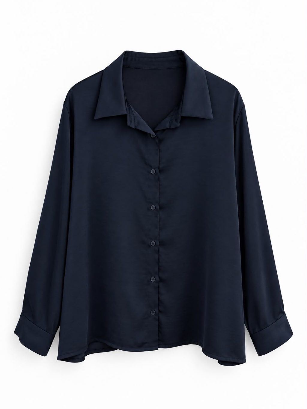 1982 Blouse Satin look Basic - Afbeelding 3