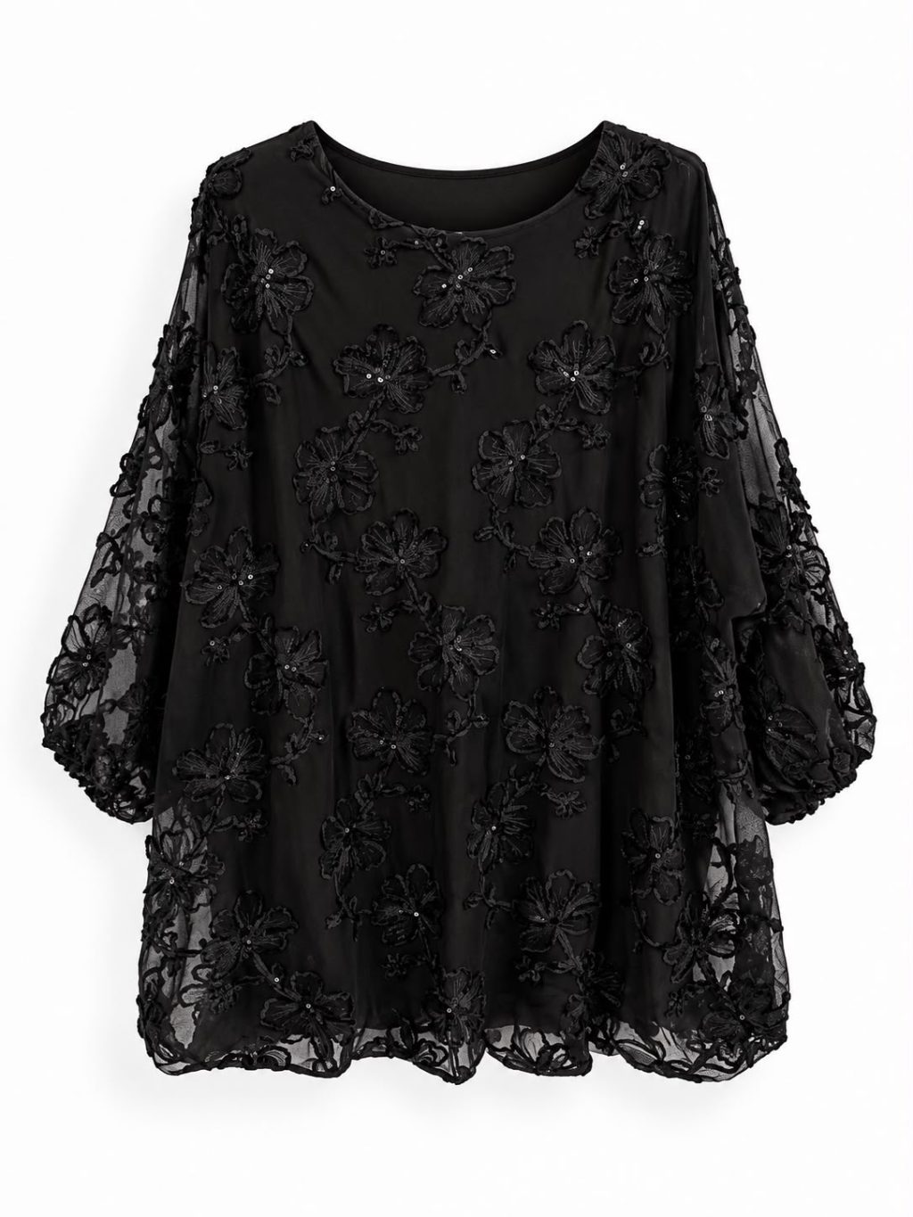 1986 Top Mesh Floral - Afbeelding 4