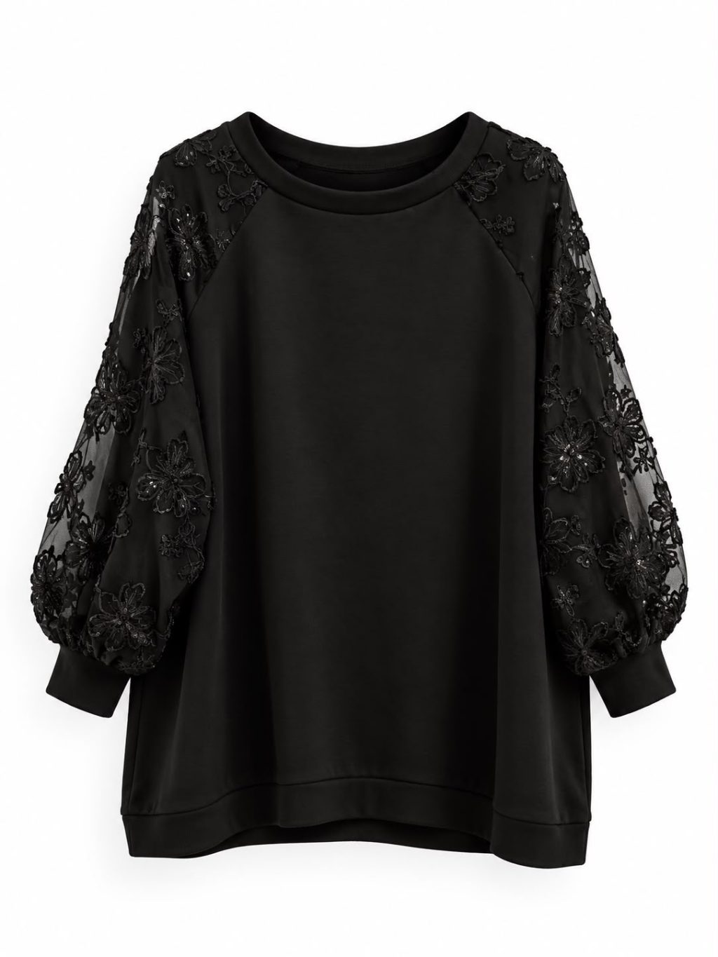 1987 Sweater Floral Sleeves - Afbeelding 4