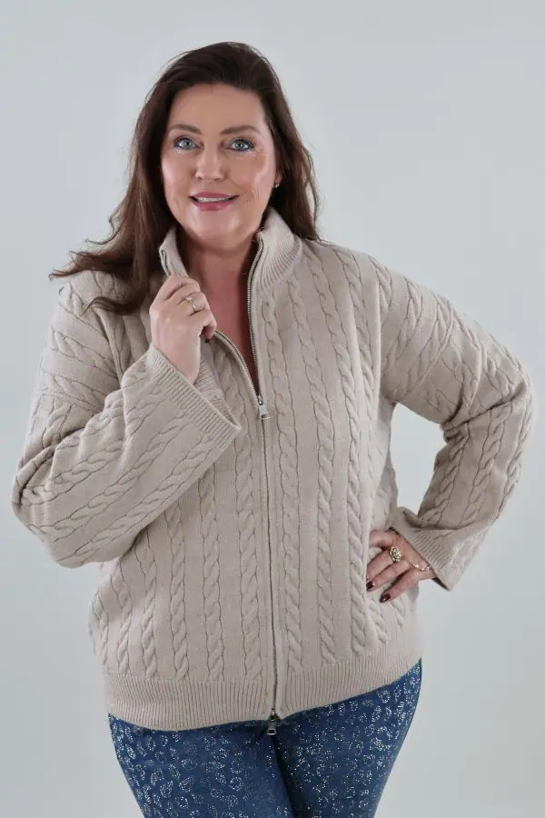 1887 Cardigan Knit Cable