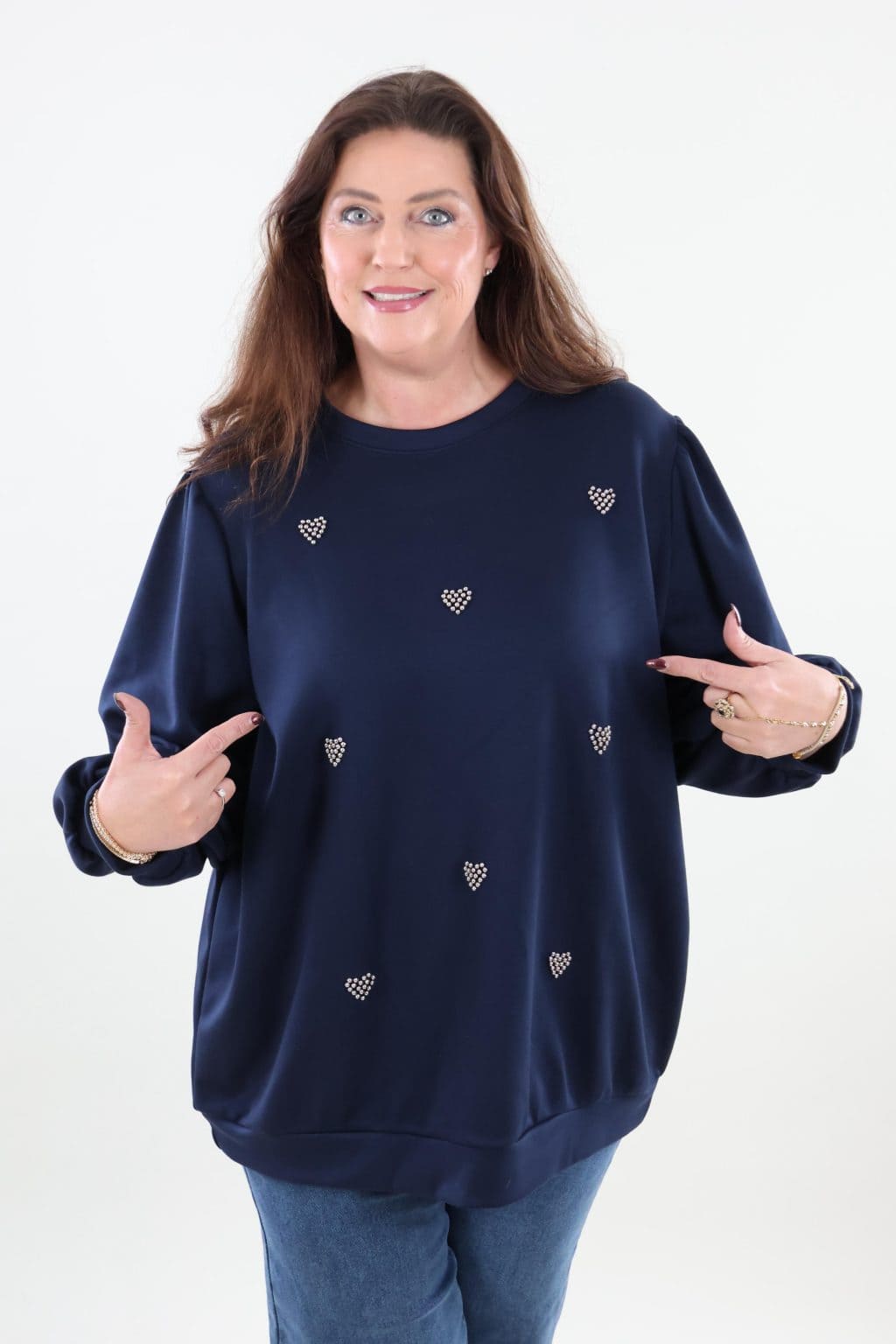 1891 Sweater Heart Pearls - Afbeelding 2
