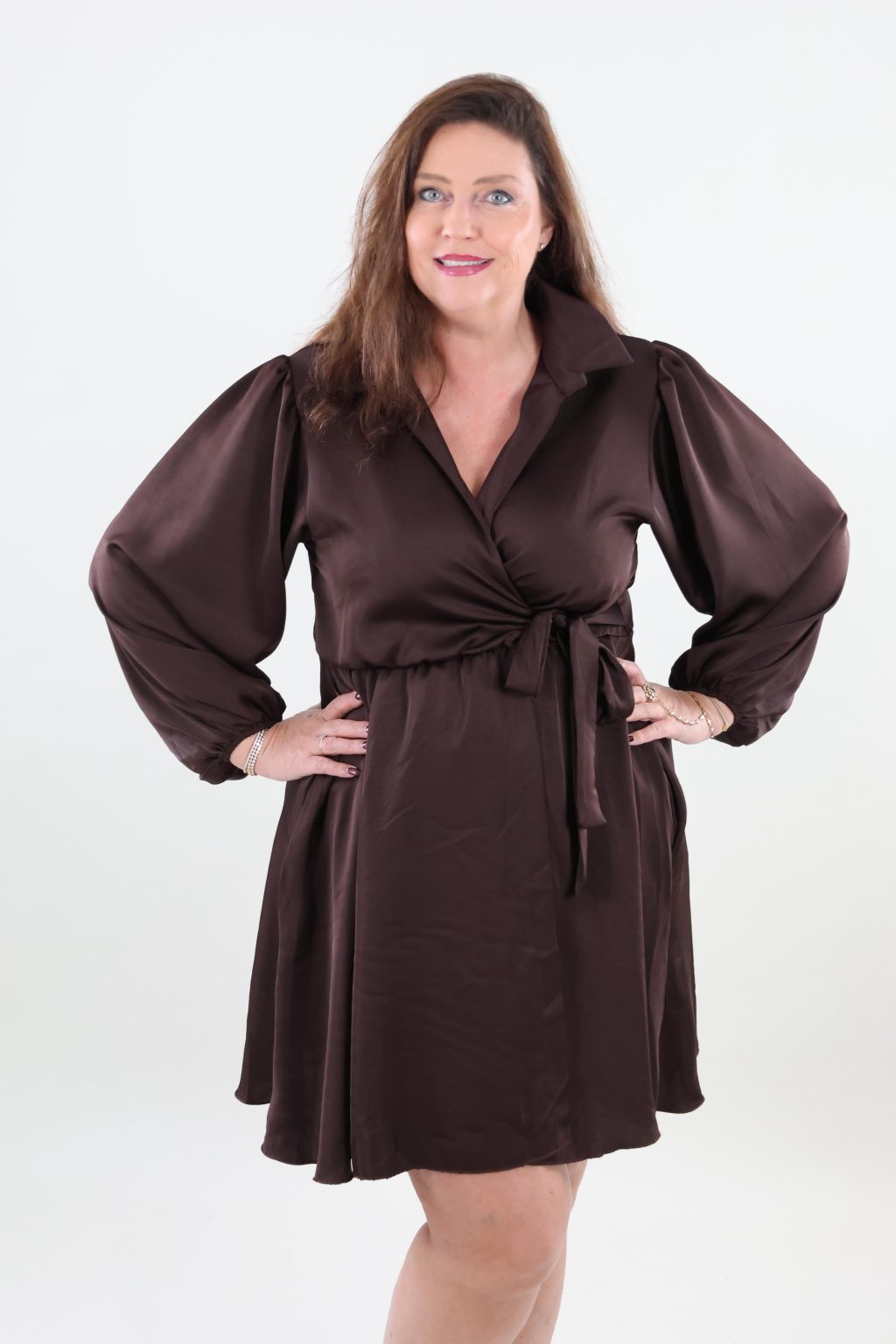 1922 Dress Satin look Short - Afbeelding 2