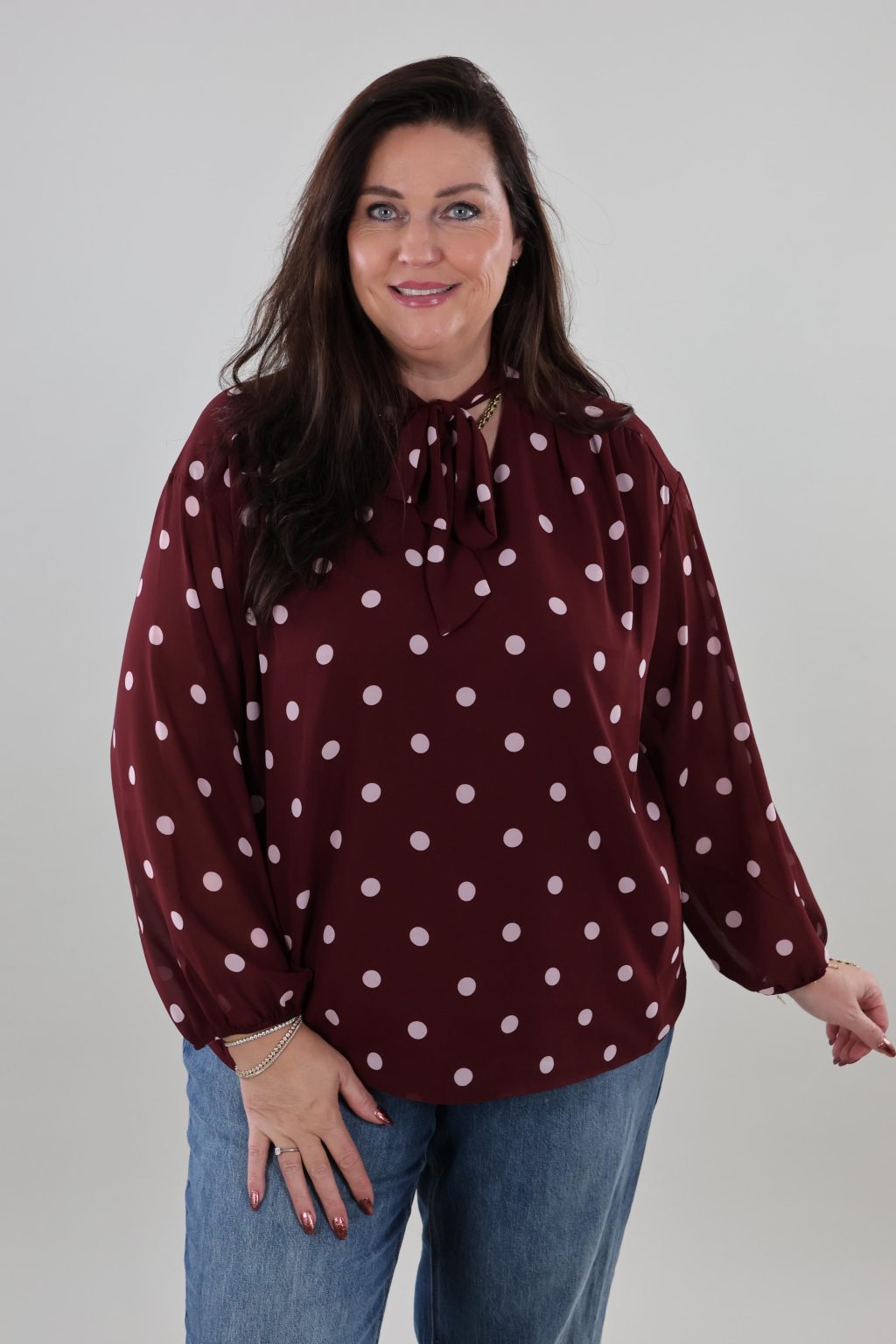 Vero Moda Curve 166 vmc annalisa scarf top - Afbeelding 2