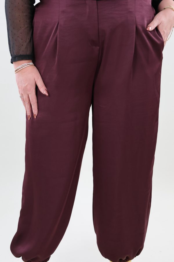 1985 Broek Balloon Satin look