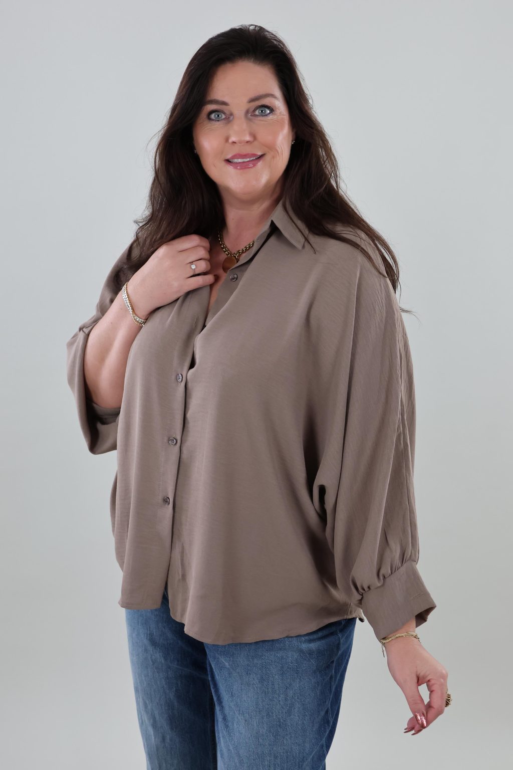 1963 Blouse Basic Sleeves Draped - Afbeelding 2