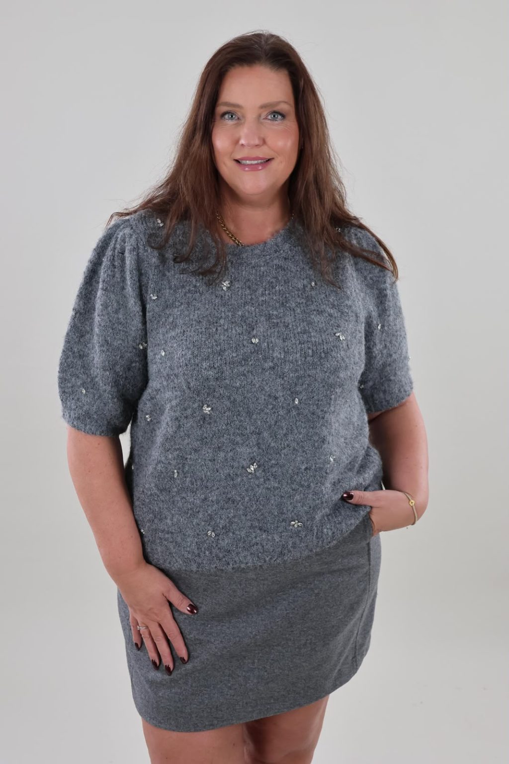 Vero Moda 149 vmc Claire o- neck embellishment - Afbeelding 2