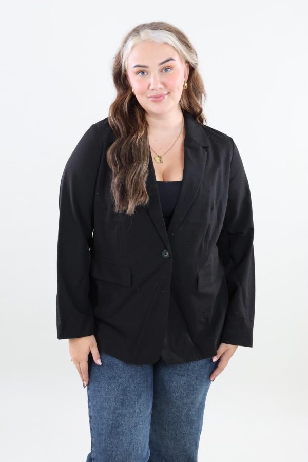Vero Moda Curve 159 vmc Texas loose studs blazer